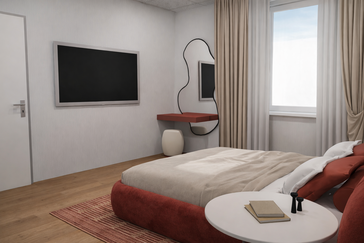 Red Bedroom - Vue 2